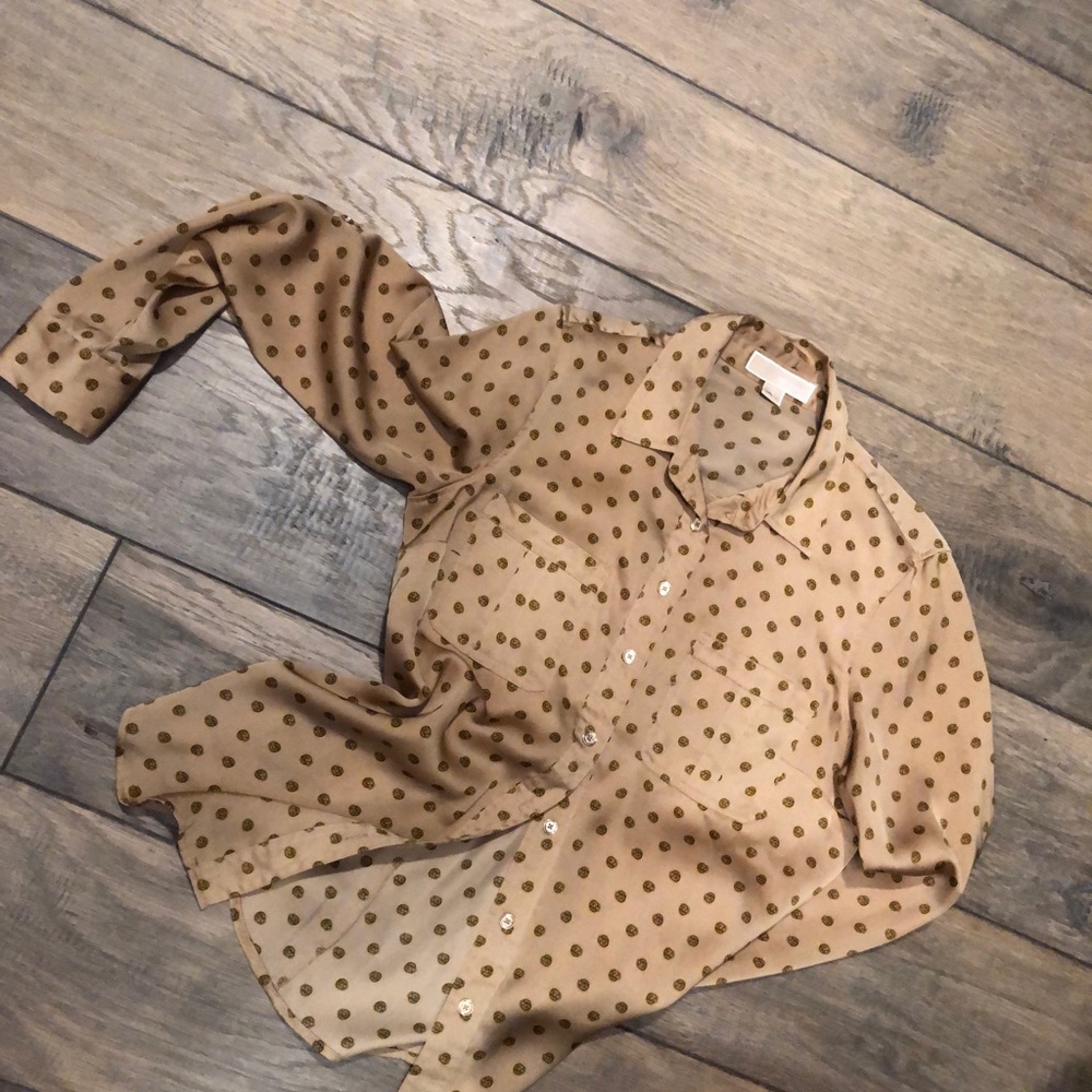 Michael Kors Gold blouse.